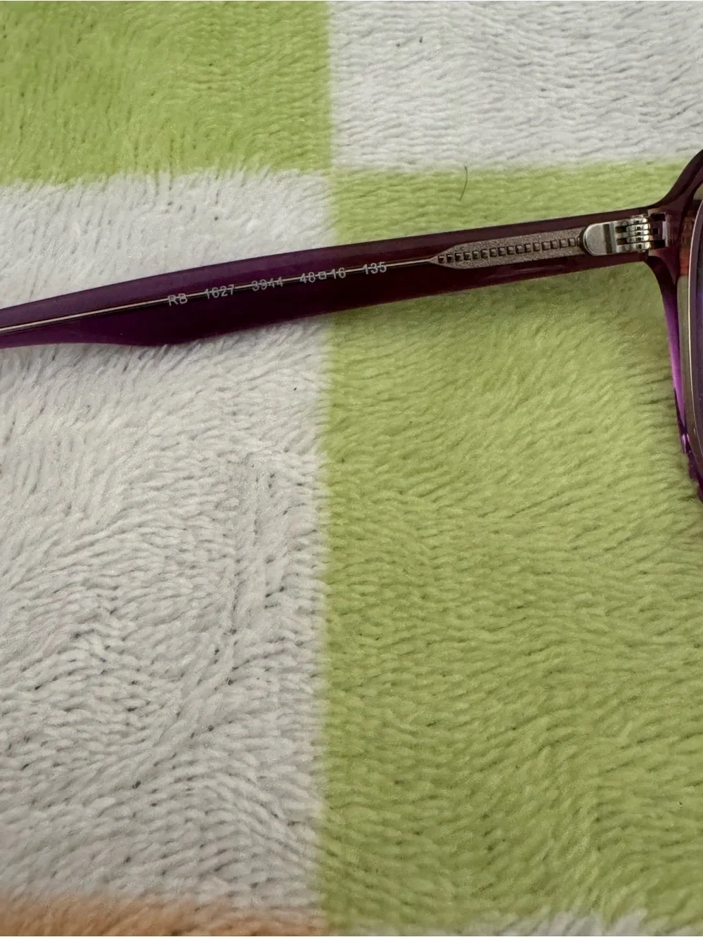 Ray-Ban Kids Purple Transparent Frame Sunglasses